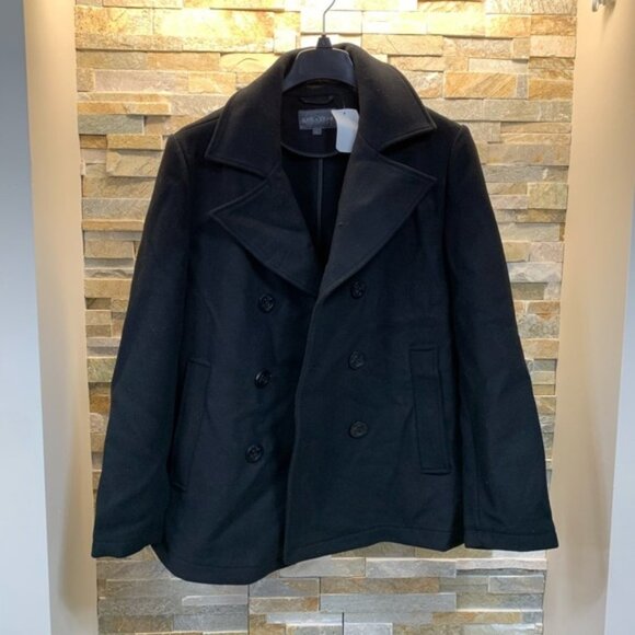 Slate & Stone Wool Blend Double Breasted Peacoat - Picture 3 of 7